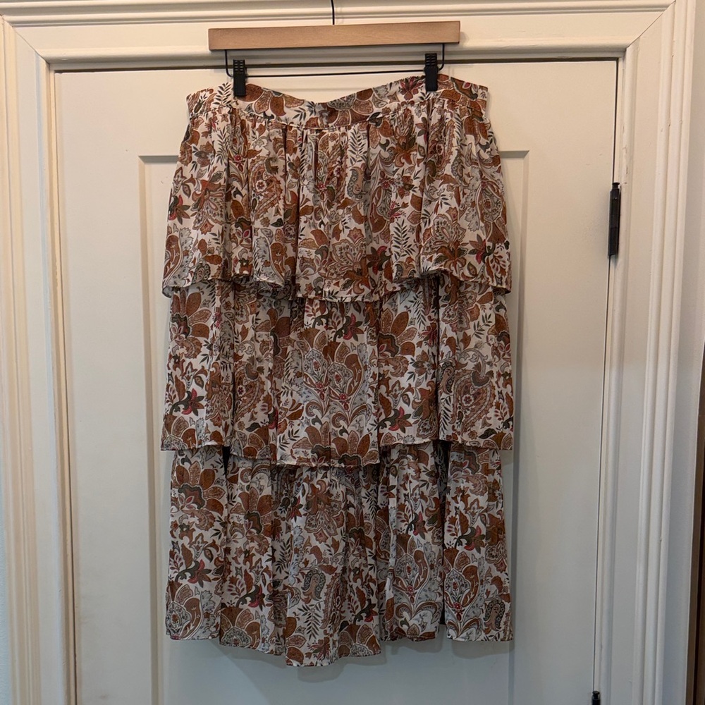 Chelsea & Violet Multicolor Floral A-Line Skirt